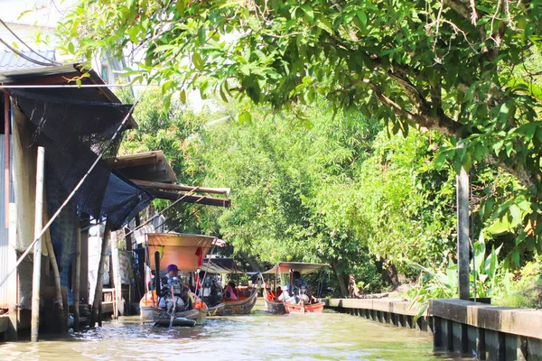 Фотография Плавающий Рынок Таиланде Использована Личных Коммерческих Целях Соответствии Условиями — стоковое фото