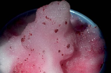 pembe, kırmızı köpük soyut tasarım, buzdağı, dondurma, tatlı