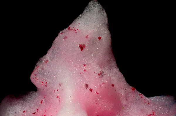 Rosa Roter Schaum Abstraktes Design Eisberg Eis Dessert — Stockfoto