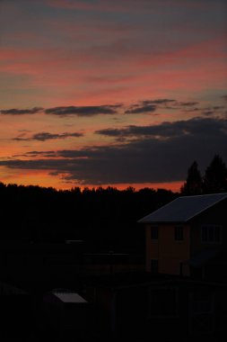Kırsal Da Yaz Gün Batımı