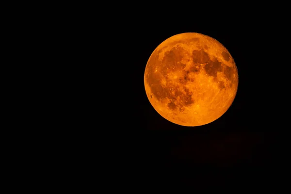 Pleine Lune Sang Dans Ciel Nocturne — Photo