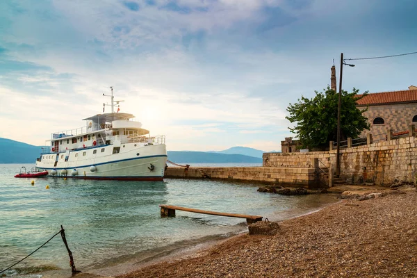 Groot Schip Haven Van Glavotok Eiland Krk Kroatië — Stockfoto