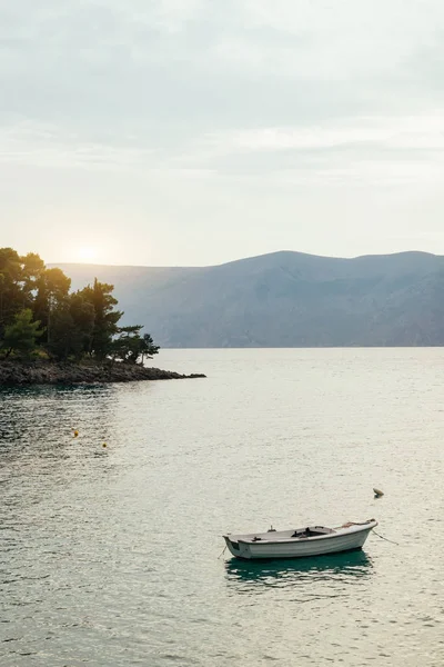 Barca Sul Mare Croazia — Foto Stock