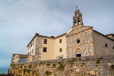 Manastır Glavotok Port, Krk Island, Hırvatistan