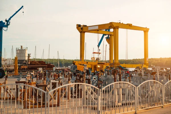 Tersane Punat Harbor Krk Island Hırvatistan — Stok fotoğraf