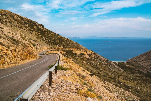 Dağ Yolunda Stara Baska Krk Island Hırvatistan — Stok fotoğraf