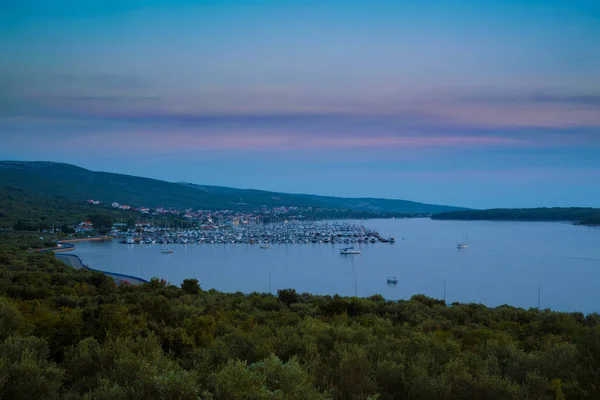 Punat Città Nell Isola Krk — Foto Stock