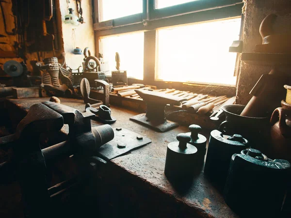 Ancien Atelier Forge Intérieur — Photo