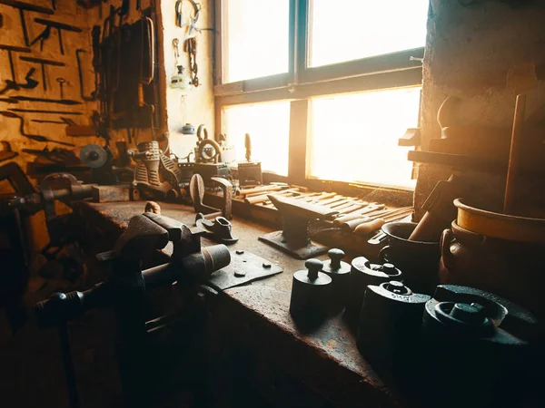 Ancien Atelier Forge Intérieur — Photo