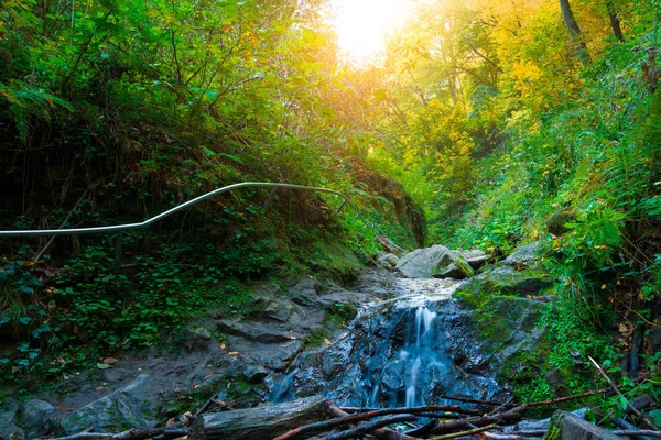 Waterfall Mountain Range Autumn — Stock Photo, Image