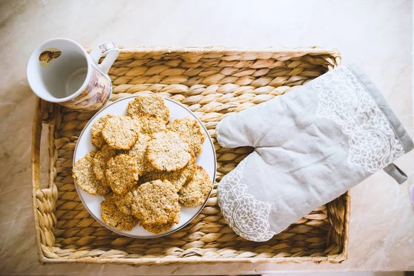 Oatmeal Cookies Table — Stock Photo, Image