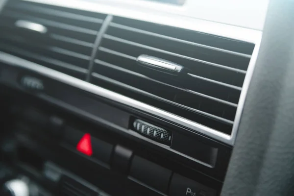 Auto Klimatizační Systém Proudění Vzduchu Uvnitř Auta Detail Interiéru Vozu — Stock fotografie