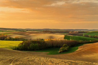 Tepelerin güzel bir bahar manzara