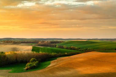 Tepelerin güzel bir bahar manzara