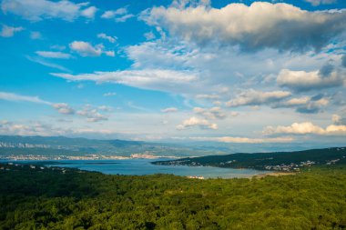 Hırvatistan 'ın Krk Adası' ndaki Soline hangarı