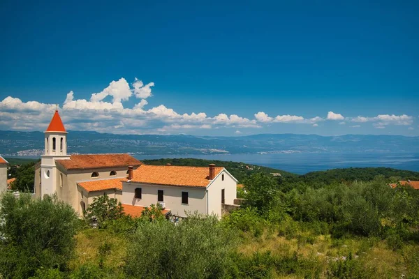 Iglesia San Jerónimo Ciudad Risika Isla Krk Croacia — Foto de Stock