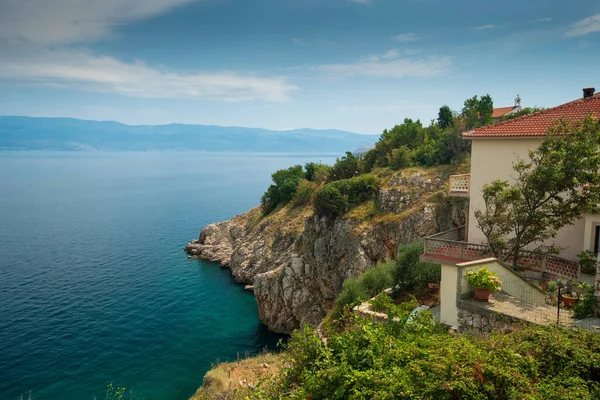 Landschap Van Vrbnik Stad Krk Eiland Kroatië — Stockfoto