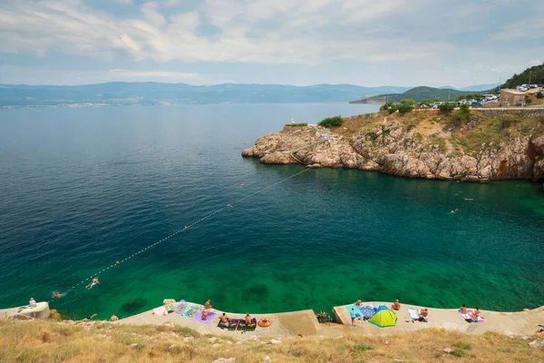 Врбник Остров Крк Хорватия Августа 2020 — стоковое фото