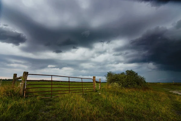 Storm Clouds Pasture — Stock Photo, Image