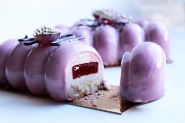 Mor üzüm Mus tatlı dilimle berry ekleme