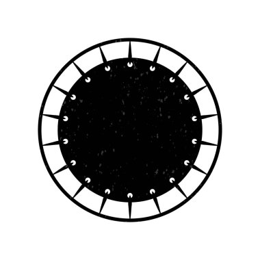 Üstten Görünüm atlama trambolin simgesi. Düz logosunun trambolin park için. Sağlıklı aktif spor.