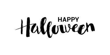 Web ile Mutlu Cadılar Bayramı ifadesinin vektör illüstrasyonu.