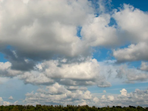 White Clouds Blue Sky Summer Day Sunny Weather — Stock Photo, Image