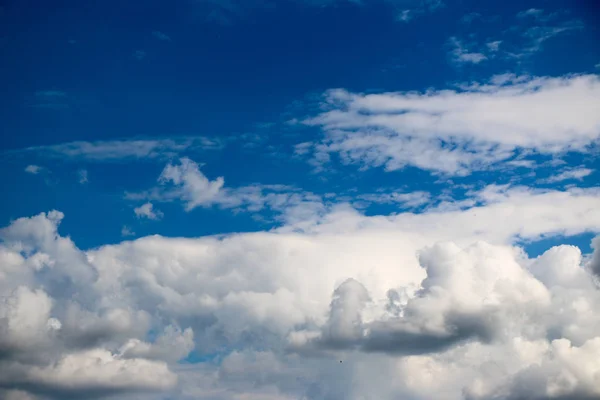 White Clouds Blue Sky Summer Day Sunny Weather — Stock Photo, Image