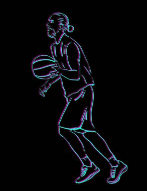 Oynayan basketbolcu