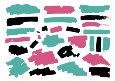 Vektör kontur fırça, lekeleri ve küme engelliyor