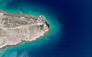 Deniz feneri Hırvatistan Island Krk
