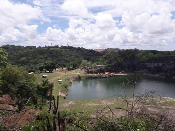 Hermosa y natural Laguna Azul en Recife, Brasil — Foto de Stock