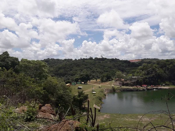 Όμορφο και φυσικό Blue Lagoon στο Ρεσίφε της Βραζιλίας — Φωτογραφία Αρχείου