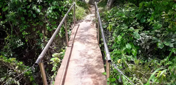 Small Bridge in florest at Itamatamirim, interior of Pernambuco, Brazil. — Stock Photo, Image