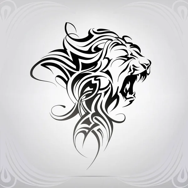 Κεφάλι λιονταριού για το στολίδι — Διανυσματικό Αρχείο