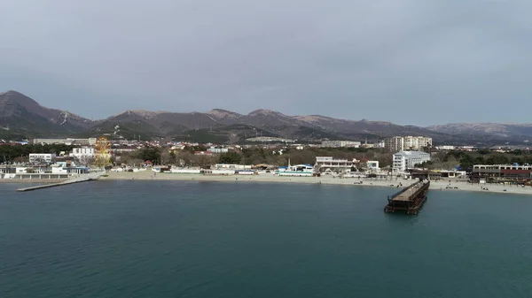 Pueblo Kabardinka Cerca Ciudad Gelendzhik Banquillo Kabardinki Vista Del Callejón —  Fotos de Stock