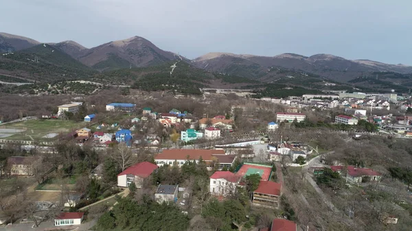 Pueblo Kabardinka Cerca Ciudad Gelendzhik Banquillo Kabardinki Vista Del Callejón — Foto de Stock