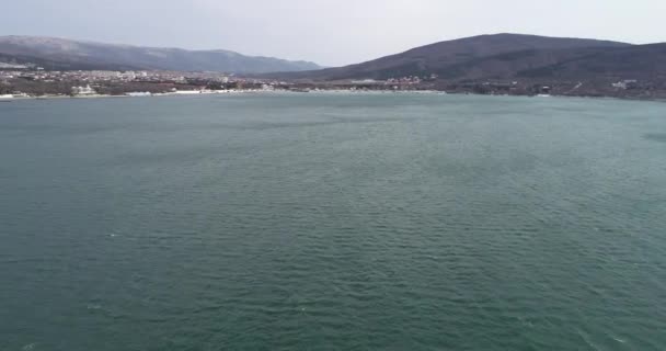 Χωριό Kabardinka Κοντά Στην Πόλη Γκελέντζικ Ανάχωμα Της Καμπάρκη Θέα — Αρχείο Βίντεο