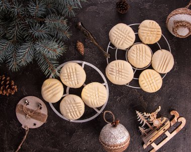 Geleneksel Amerikan Noel kurabiyeleri Eriyen Anlar.