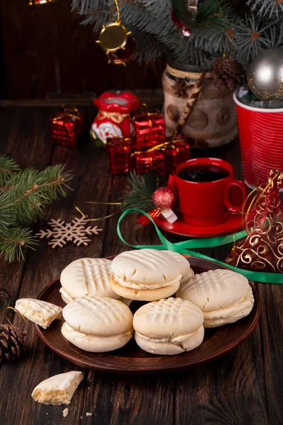 미국 전통 크리스마스 쿠키 비스킷녹아내리는 순간들 — 스톡 사진