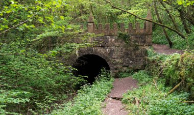 Daneway Portal Sapperton Canal tüneli Severn-Thames kanal, Gloucestershire, İngiltere