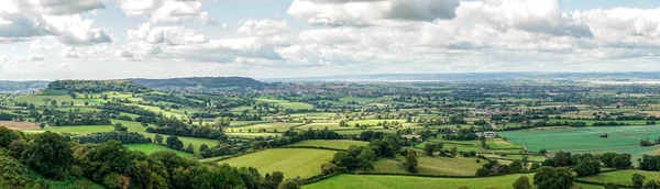 Vista Panoramica Della Severn Valley Coaley Peak Gloucestershire Inghilterra Regno — Foto Stock