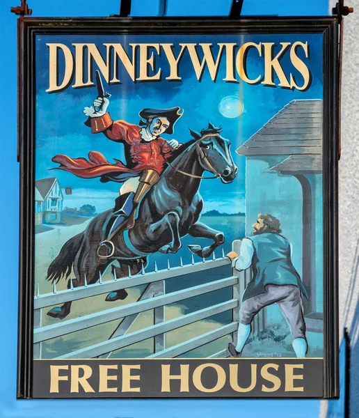 Dinneywicks Public House Sign Kingswood Cotswolds Reino Unido — Foto de Stock