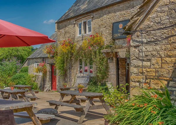Traditional British Country Pub Frampton Mansell Cotswolds Regno Unito — Foto Stock