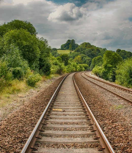 Railways Lines Disappearing Future — Stock Photo, Image