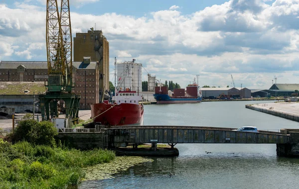 Sharpness Docks Gloucestershire Regno Unito — Foto Stock