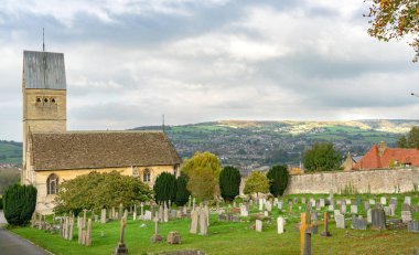 Tüm azizler Kilisesi, Selsley, çevre Stroud, Gloucestershire, İngiltere