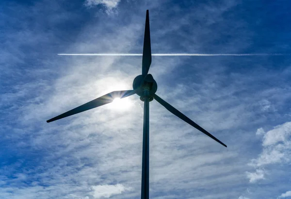 Wind Turbine Jet Aircraft — Stock Photo, Image