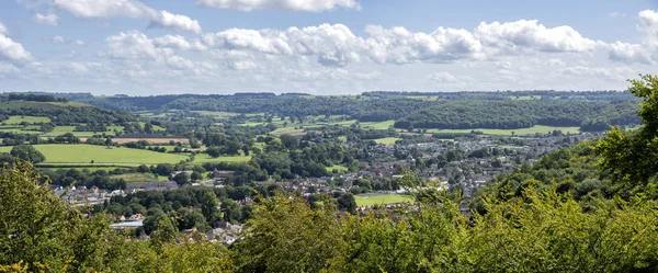 Vista Panoramica Della Città Mercato Dursley Nel Gloucestershire Inghilterra Regno — Foto Stock