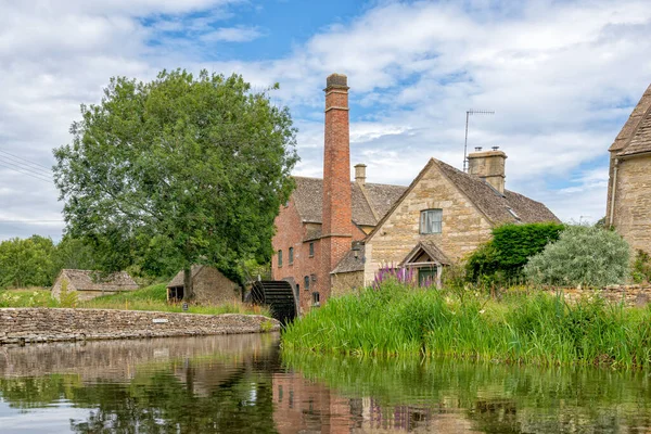 Old Mill River Eye Lower Slaughter Cotswolds Gloucestershire Egyesült Királyság — Stock Fotó